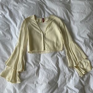Staud bell sleeve blouse XS